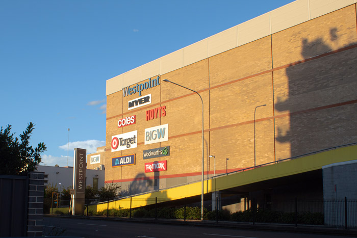 Blacktown shopping next to the Balmoral Apartments